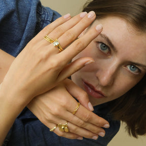 Mosa Green Amethyst ring