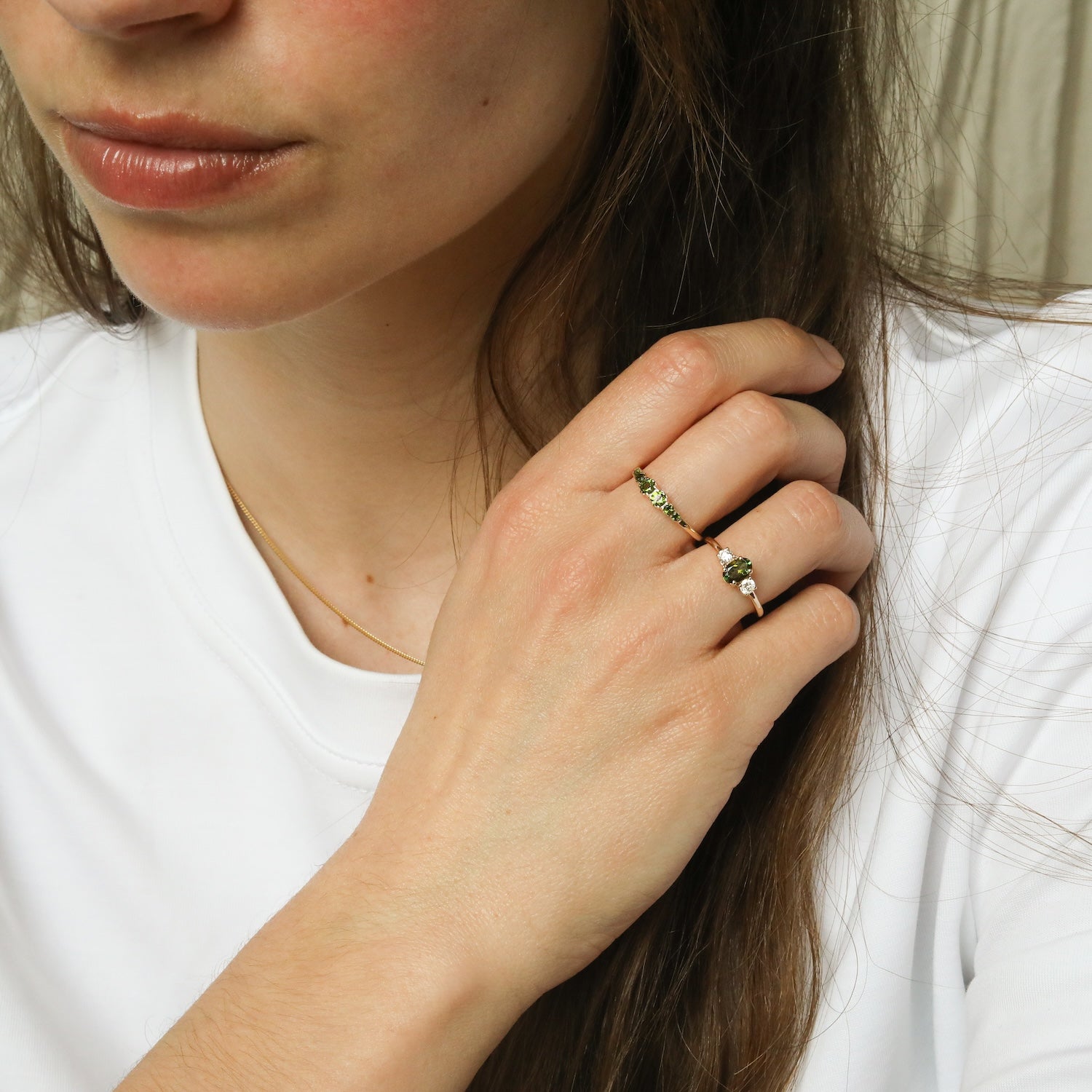 Lexi Tourmaline Diamond ring | 9K